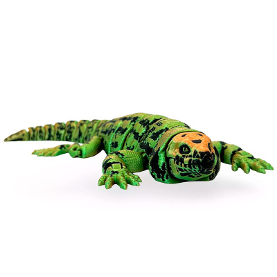Подвижная 3D-игрушка Ящерица Тегу зелено-оранжевая FunBerry Toys 03004287 1